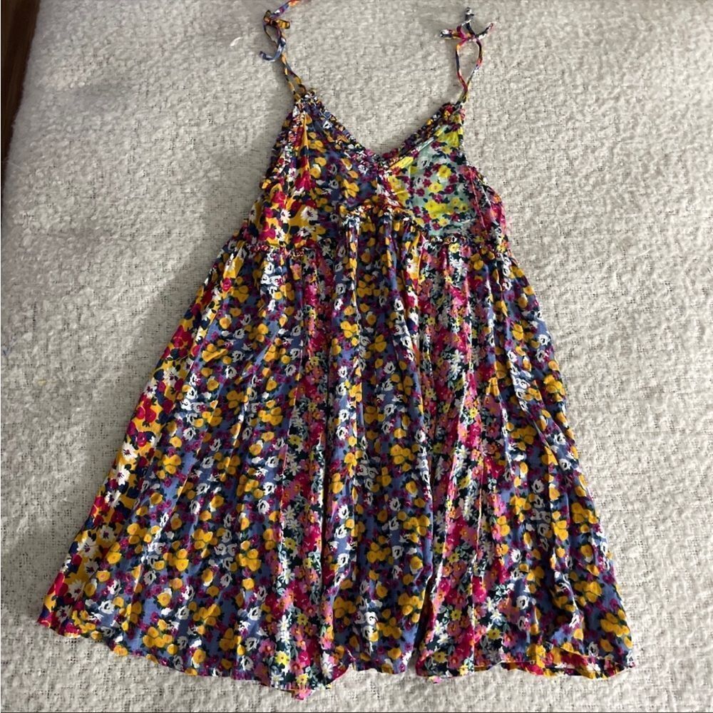Aqua small floral dress‎